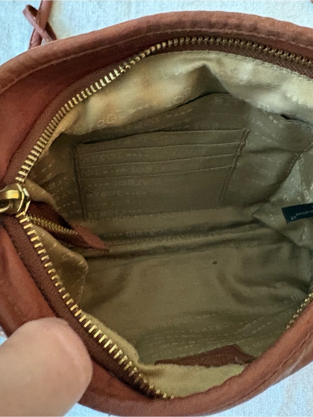 margot Tan Leather Crossbody Bag - Picture 7 of 13